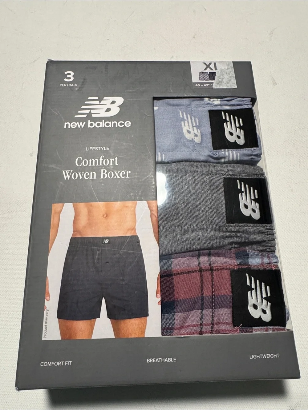 New Balance Boxers Mens XL 3 Pack
